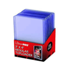 Ultra Pro 3" x 4" Regular Toploader - 25 Count Pack