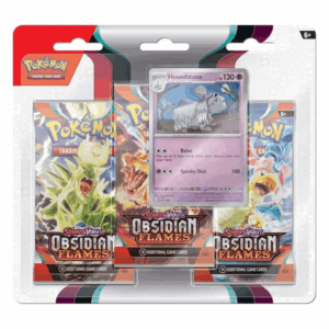 Obsidian Flames 3 Pack Blister [Houndstone] - SV03: Obsidian Flames